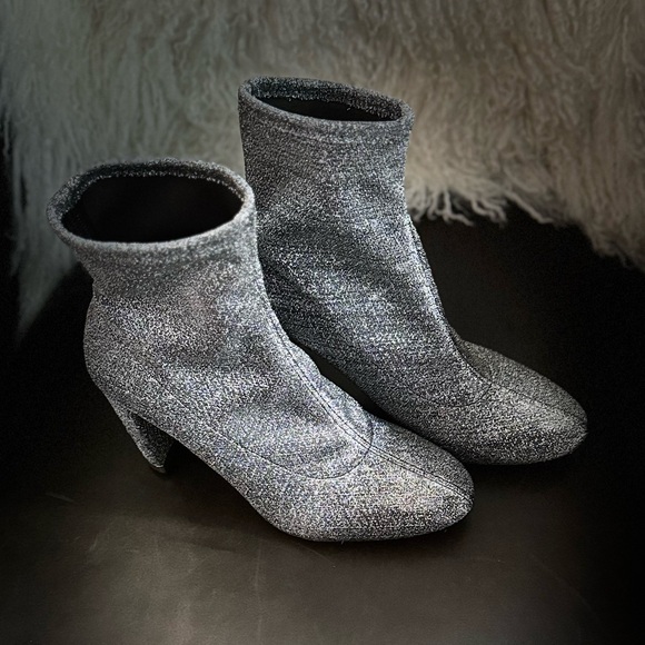 MICHAEL KORS Mandy Glitter Stretch-Knit Ankle Boot 8 NWOT! - Picture 6 of 6